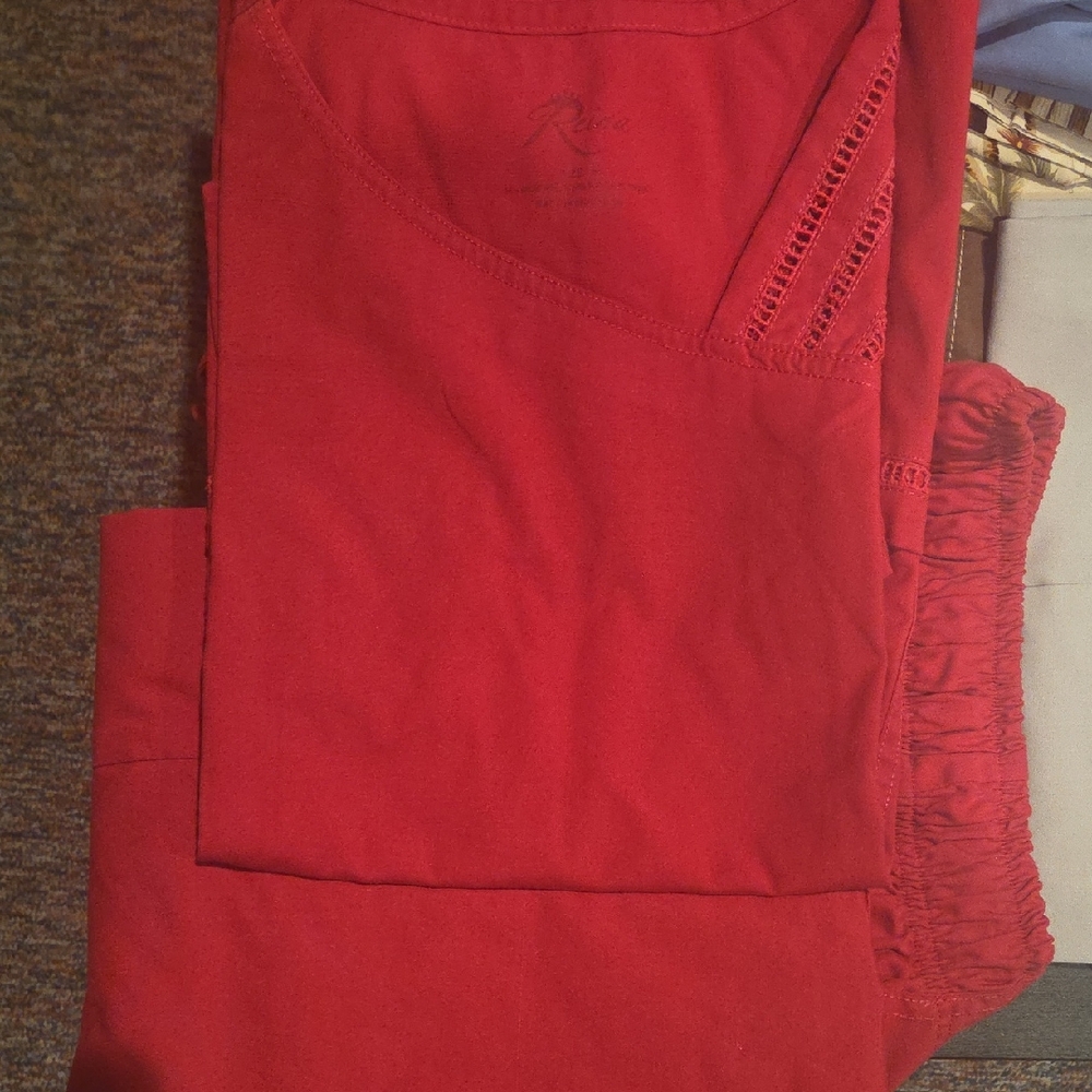 Rafaella Vibrant Red Top